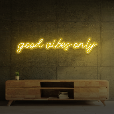 Custom Led Signs - good vibes only
