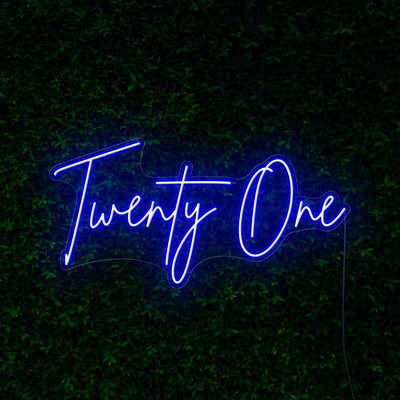 Twenty One Neon Sign